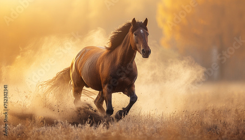Majestic Desert Horse Capture the spirit of untamed beauty, ai technology