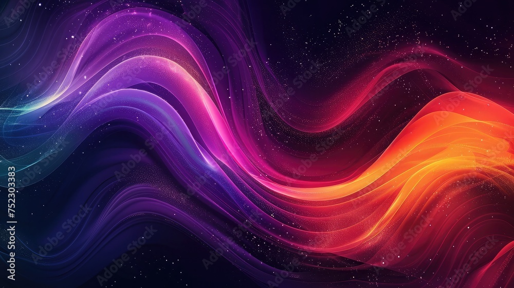 Dark grainy color gradient wave background, purple red yellow blue green colors banner poster cover abstract design Dark grainy color gradient wave background, purple red yellow blue green colors banner poster cover abstract design