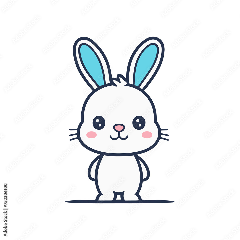 Obraz premium rabbit logo with good quality and design