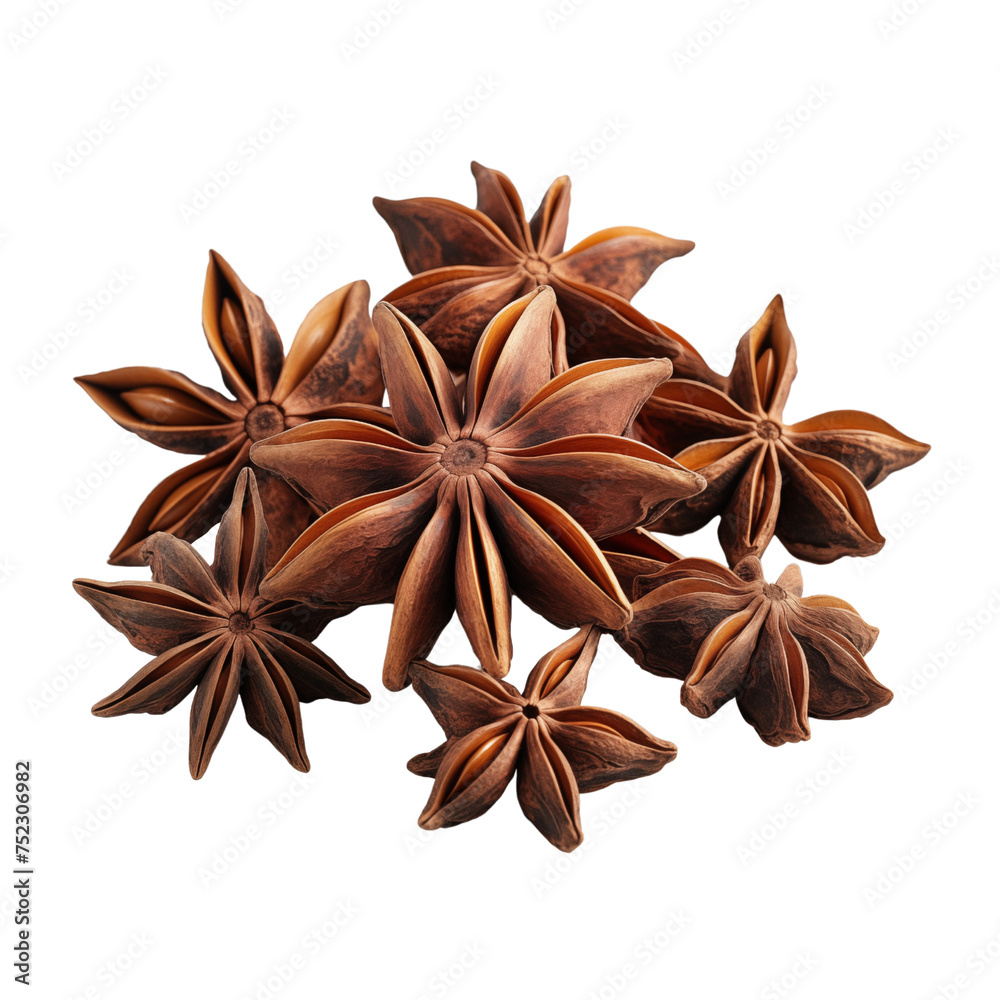 star anise isolated on transparent or white background, png star anise isolated on transparent or white background, png