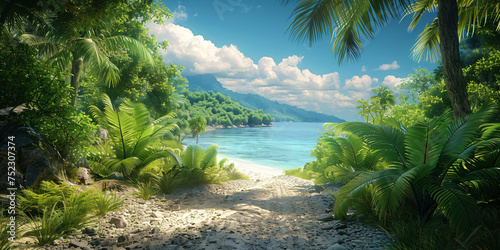a tropical island