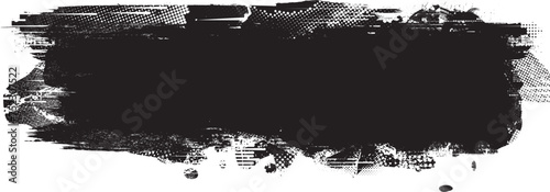 Glitch distorted grange shape . Noise grungy logo . Trendy defect error shapes . Glitched frame .Grunge textured . Distressed effect .Vector shapes