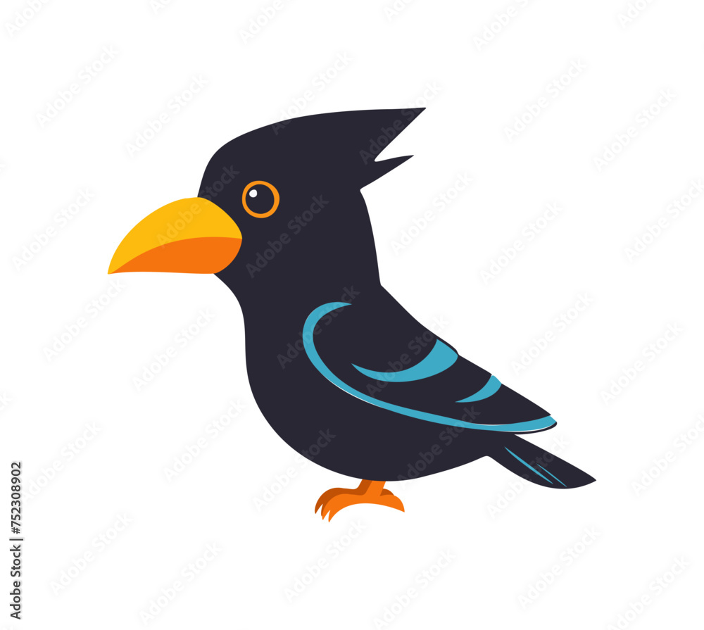 Fototapeta premium cute crow with good quality and design