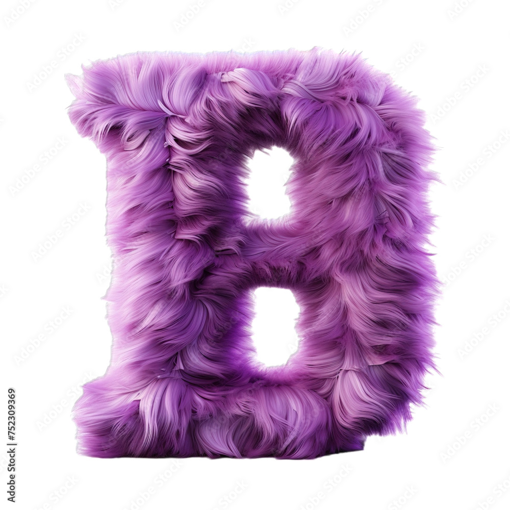 letter B fluffy letter B fluffy