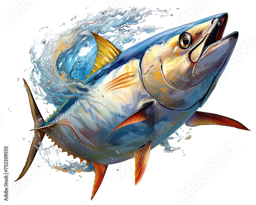 tuna isolated photo