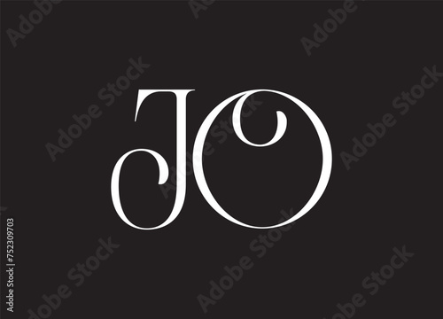 jo letter logo design and initial logo