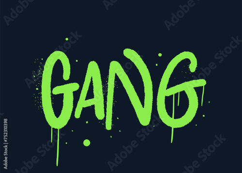 Grunge illustration with urban graffiti street art. Concept for DJ, podcast, rappers. Cool print for graphic tee, streetwear, hoodie. Vintage retro symbol. Nostalgia for 1980s, 1990s - Vector artwork.