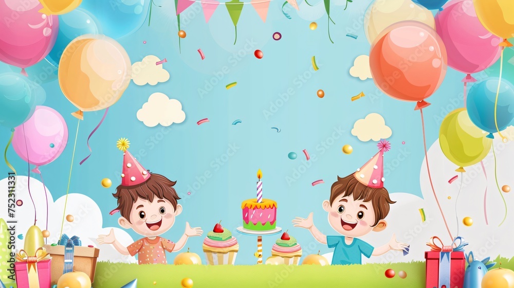 Magnificent and nice Happy Birthday Background Illustrations: Celebrate in Style with Festive and Colorful Party Designs Generative Ai Magnificent and nice Happy Birthday Background Illustrations: Celebrate in Style with Festive and Colorful Party Designs Generative Ai
