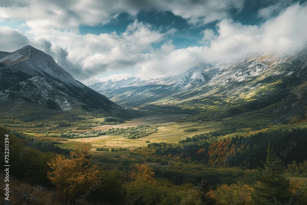 Fototapeta premium Beautiful mountain valley