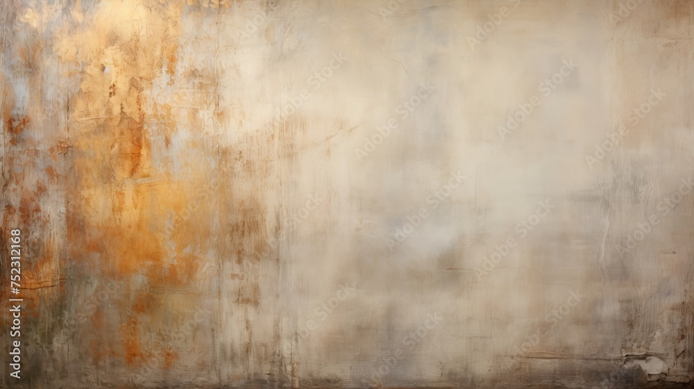 Fototapeta premium Golden elegance grunge shabby wall structure and canvas abstract texture background banner design