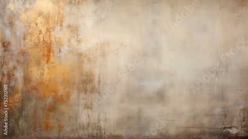 Golden elegance grunge shabby wall structure and canvas abstract texture background banner design photo
