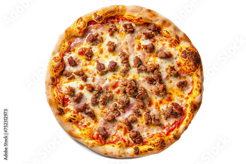 Scotish Crunch Pizza on a Transparent Background photo