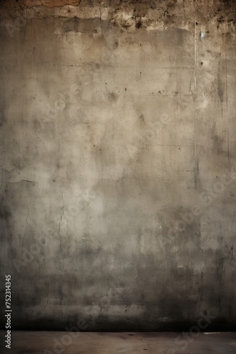 Dark brown faded elegant grunge wall texture vertical background, quiet luxury concept