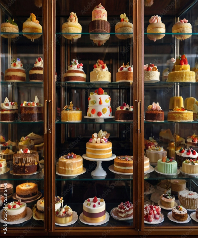 cupcakes in a bakery
