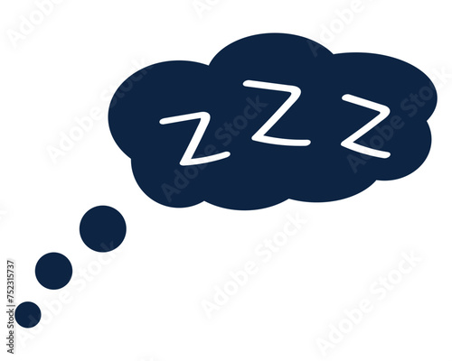 Sleep zzz icon. Vector illustration