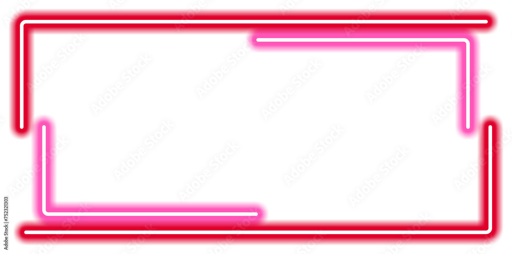 Glowing Rectangle Neon Glowing Rectangle Neon