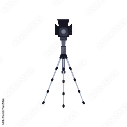 Spotlight on tripod vector illustration