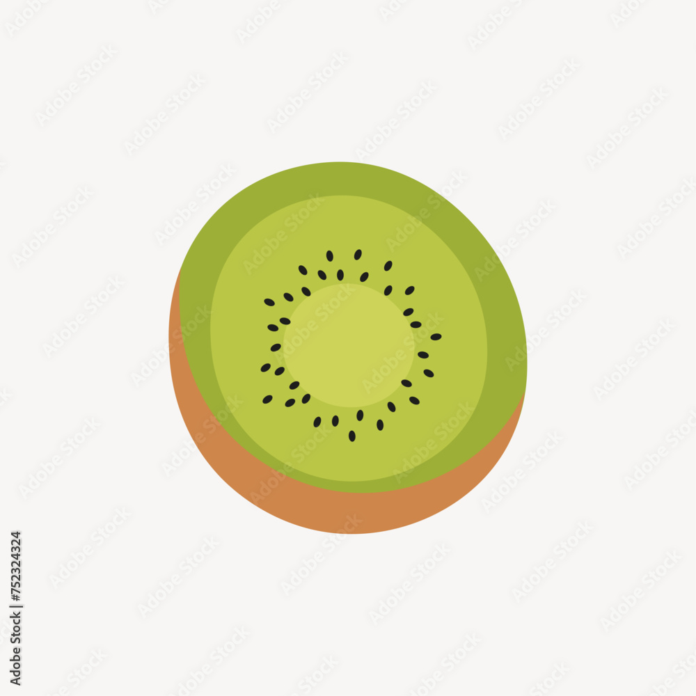 Healthy kiwi fruit. vector Healthy kiwi fruit. vector