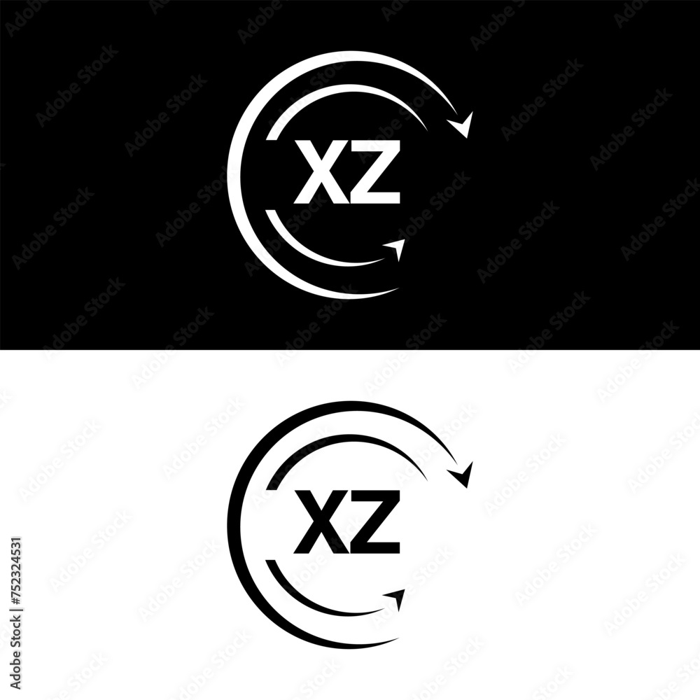 XZ letter logo minimal unique and simple logo design, XZ creative modern monogram logo style XZ letter logo minimal unique and simple logo design, XZ creative modern monogram logo style