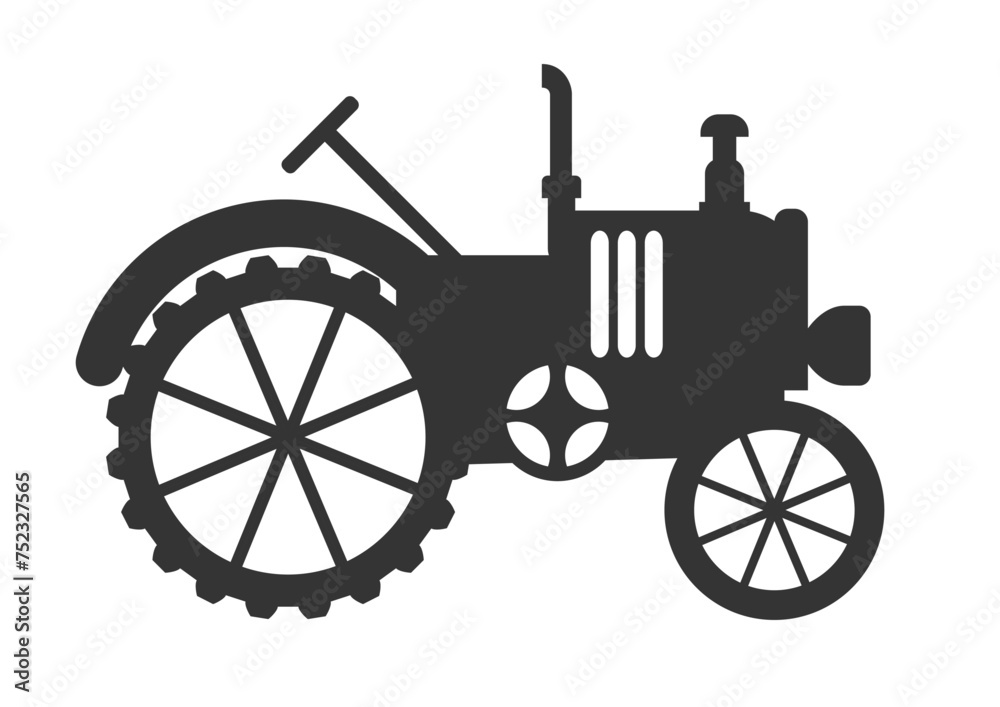 Tracteur silhouette