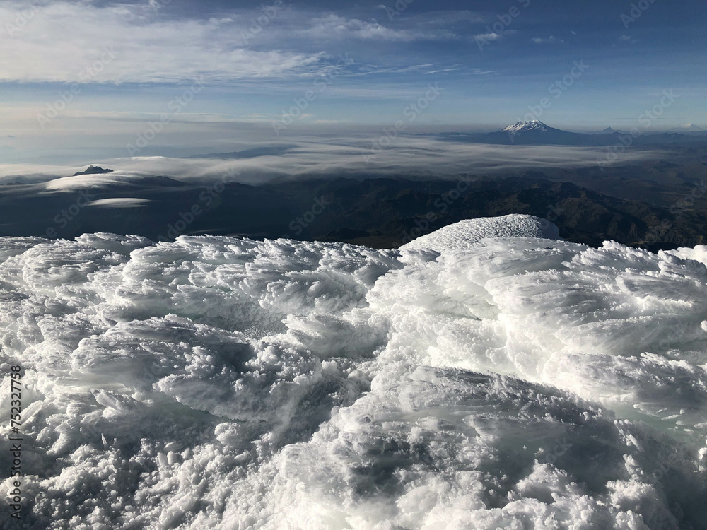 Blick vom Cayambe (5790 m), Ecuador