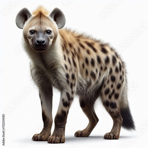 hyena in front of white background © Садыг Сеид-заде