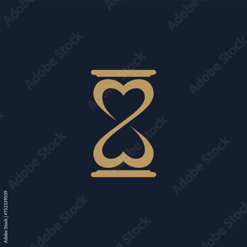 Hourglass Logo Design Icon Illustration