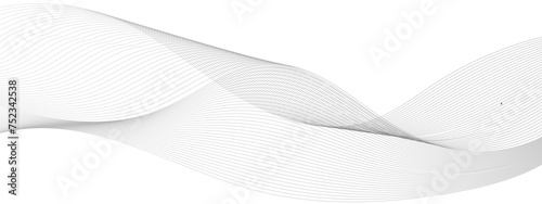 Wave business curve lines on transparent background. Abstract wavy ocean line and future technology, business, voice, sound, music, poster, banner background.