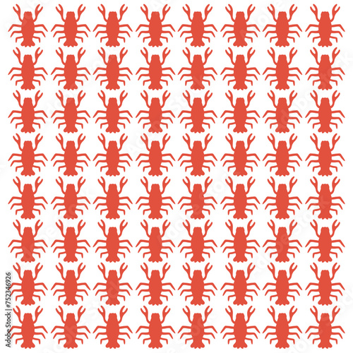Cute Vacation Crabs Summer Pattern Texture Background Vector