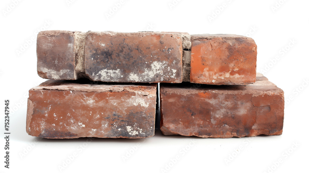 An arrangement of old, used bricks with a patina of age and elements, evoking stories of past construction and the resilience of masonry work over time An arrangement of old, used bricks with a patina of age and elements, evoking stories of past construction and the resilience of masonry work over time