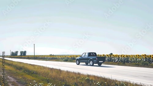 Wallpaper Mural off-road car, country music background, road trip, Torontodigital.ca