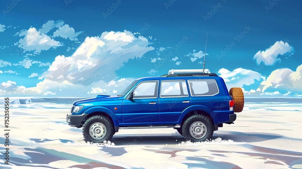 off-road car, country music background, road trip, off-road car, country music background, road trip,