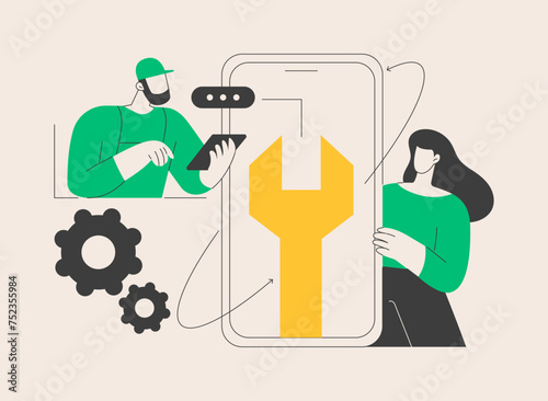 Refurbished device abstract concept vector illustration.