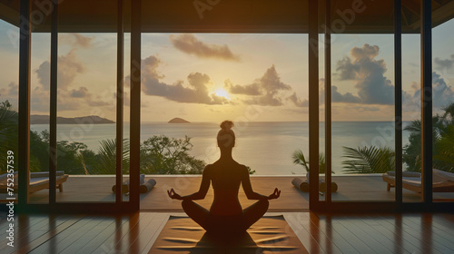 yoga at sunset © ramona