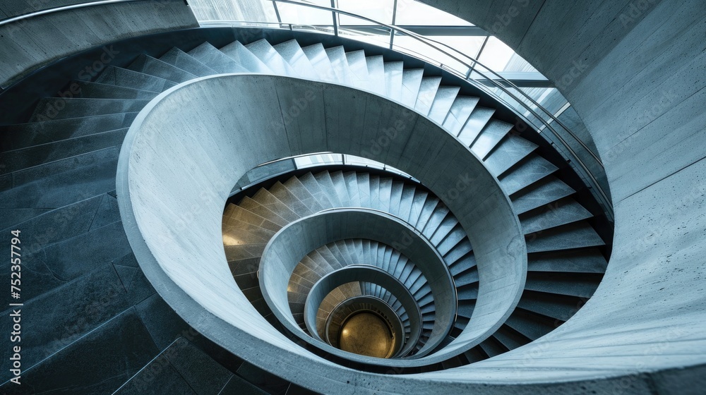 Spiral staircase: Modern Architecture abstract interior design