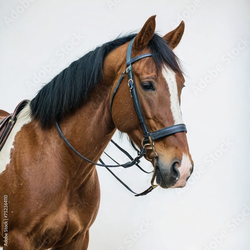 portrait of a brown horse