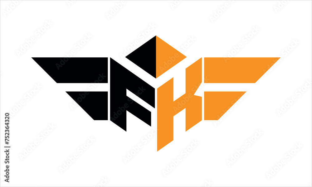FK initial letter falcon icon gaming logo design vector template. batman logo, sports logo, monogram, polygon, war game, symbol, playing logo, abstract, fighting, typography, icon, minimal, wings logo FK initial letter falcon icon gaming logo design vector template. batman logo, sports logo, monogram, polygon, war game, symbol, playing logo, abstract, fighting, typography, icon, minimal, wings logo