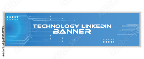 Technology LinkedIn background banner or cover photo Design