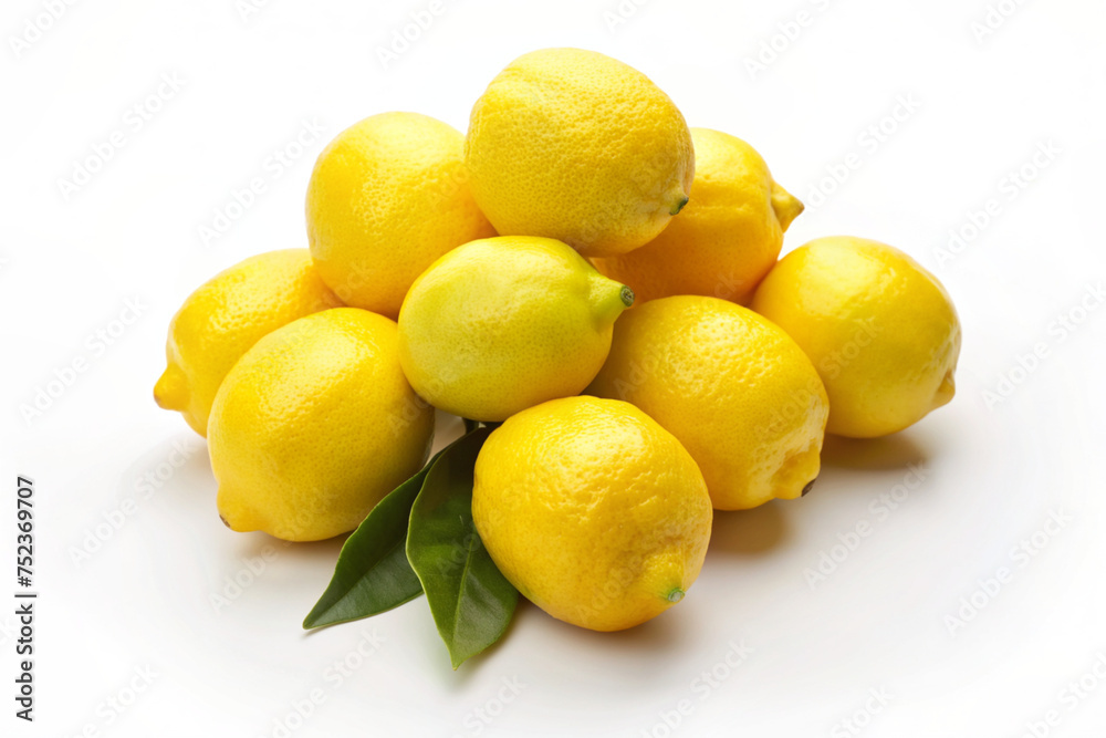 lemons on a white lemons on a white