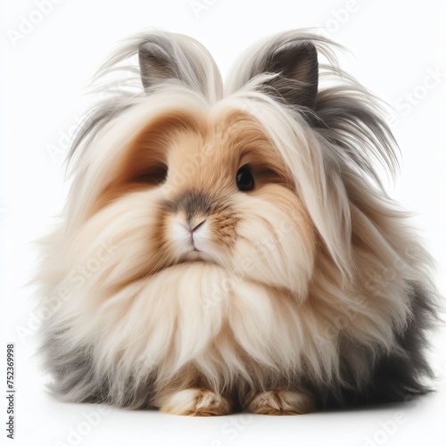 Angora Rabbit  on white background