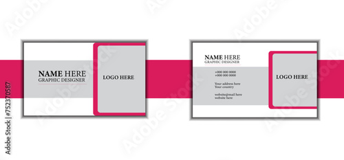 double sided modern business card design