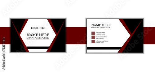 double sided modern business card design