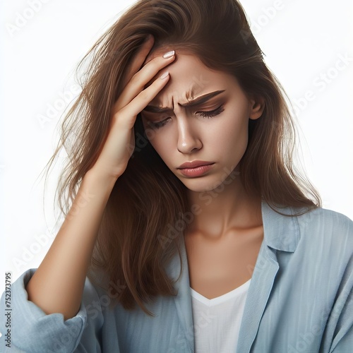 woman with headache 