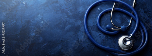 professional website about stethoscopes. Ui, ux, ui/ux, dark blue, gray, light blue,generative ai