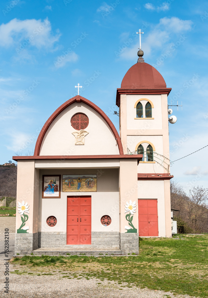 Obraz premium Church of the Madonna della Neve (Madonna of the Snow) in Gattinara, province of Vercelli, Piedmont, Italy