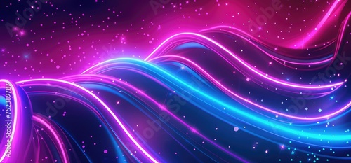 Abstract blue and purple swirl wave background photo