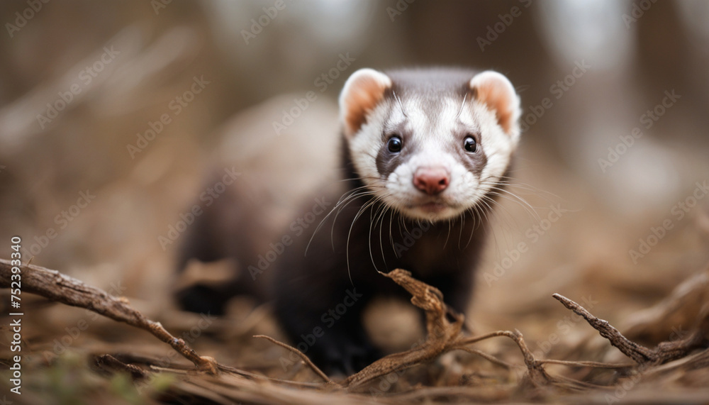 Photo of ferret, wild photography Photo of ferret, wild photography