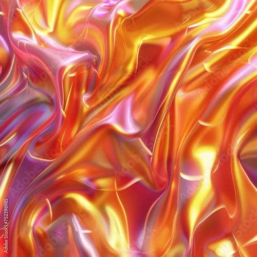 Background Texture Pattern in the Style of Solar Flare Silk - Silk textures that mimic the dynamic, vibrant patterns of solar flares created with Generative AI Technology