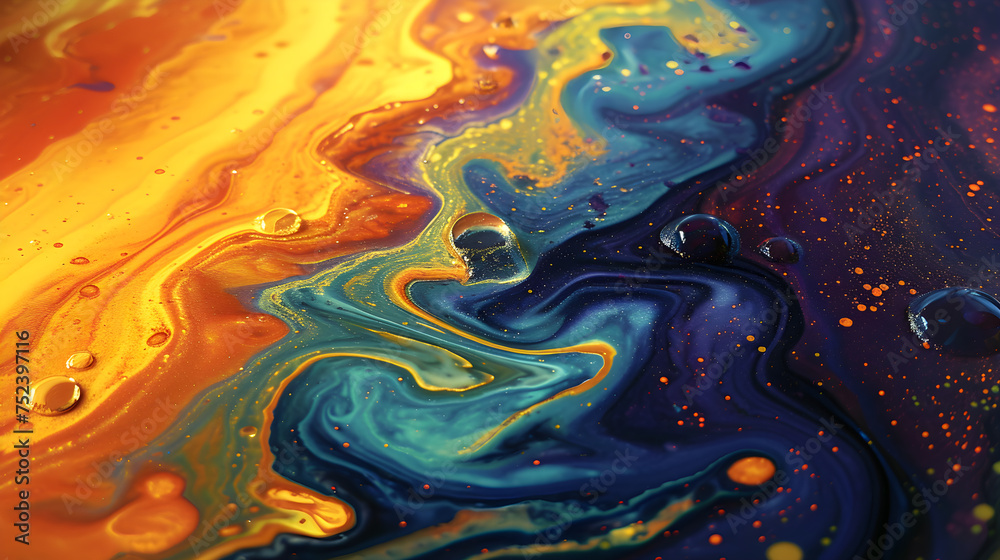 The imaginary surface of Jupiter is colorful and beautiful in an artistic style. The imaginary surface of Jupiter is colorful and beautiful in an artistic style.