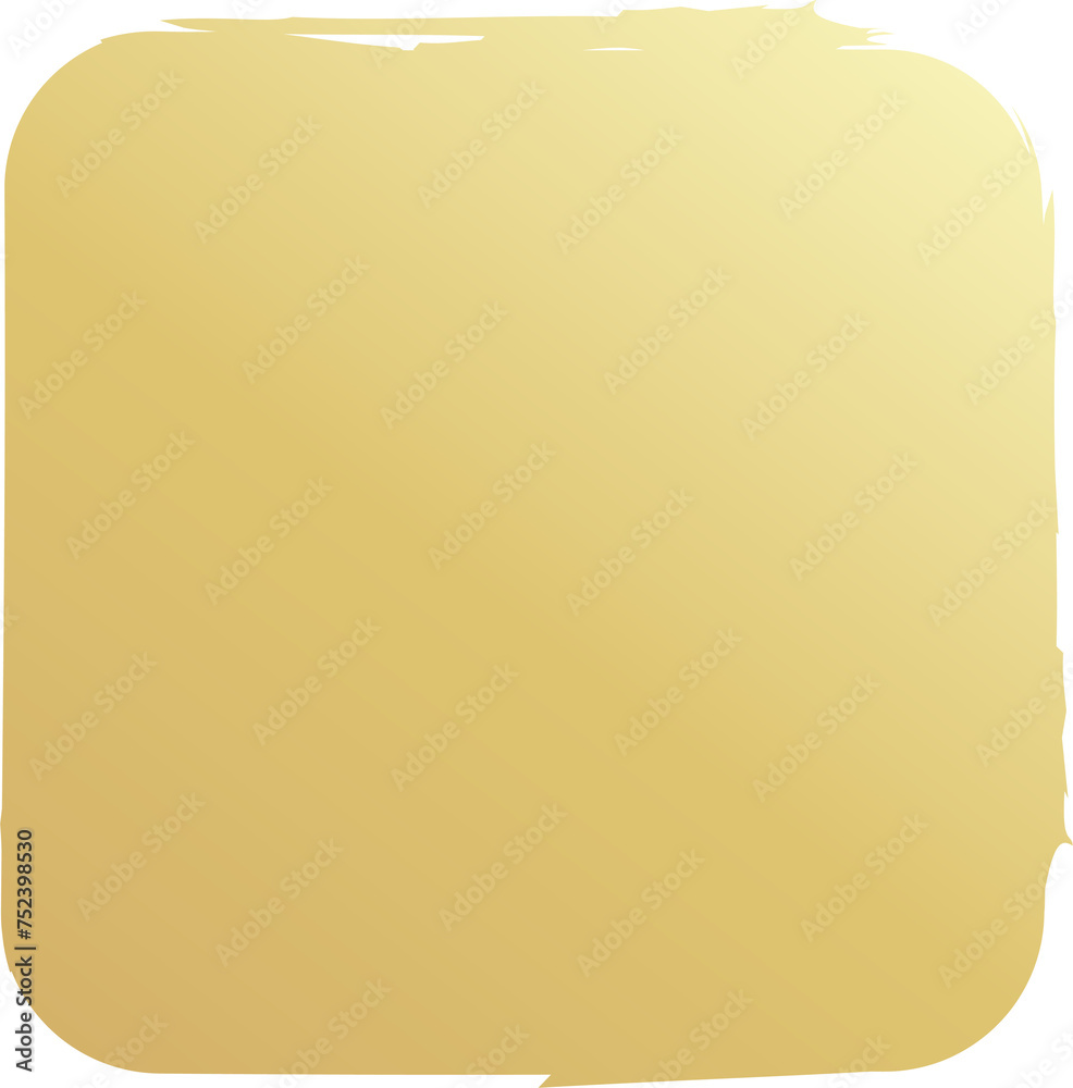 Rounded square golden frames. Luxury design
